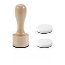 Set 2 esponjas redondas con mango de madera para sombreado Scrapbooking