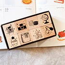 Set 8 sellos de Madera para decoración Scrap o Journal