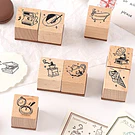 Set 8 sellos de Madera para decoración Scrap o Journal