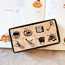 Set 8 sellos de Madera para decoración Scrap o Journal
