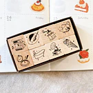 Set 8 sellos de Madera para decoración Scrap o Journal