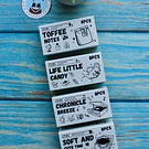 Set 8 sellos de Madera para decoración Scrap o Journal