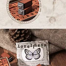 Set sellos de madera con letras (70 piezas)