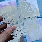 Blondas de Papel Vintage para Proyectos de Scrap