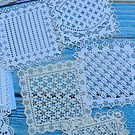 Blondas de Papel Vintage para Proyectos de Scrap