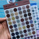 Stickers tipo dot, circulos y caritas