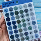 Stickers tipo dot, circulos y caritas