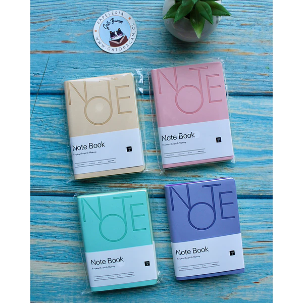 Mini Libreta Note tonos pasteles
