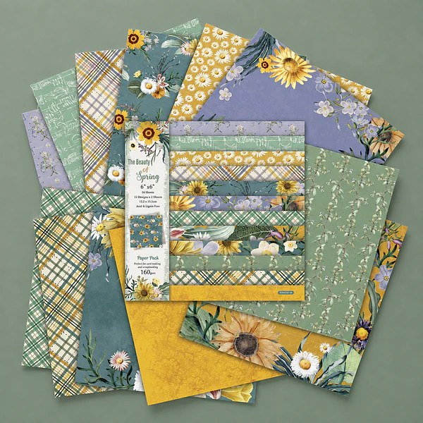 Set de Papeles decorativo diseño The Beauty of Spring