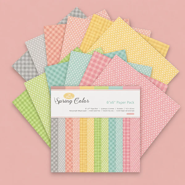Set de Papeles decorativo diseño Spring Colors
