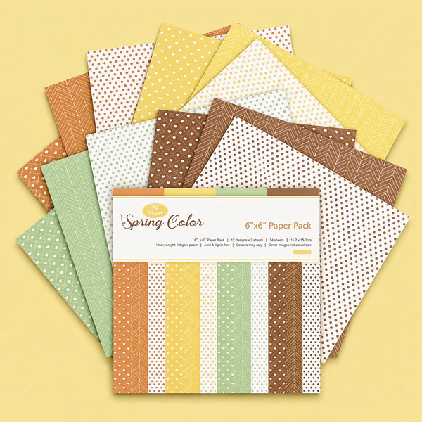 Set de Papeles decorativo diseño Spring Color lunares