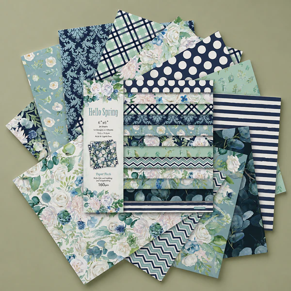 Set de Papeles decorativo diseño Hello Sprin