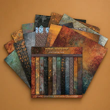 Set de Papeles decorativo diseño Metal Textures