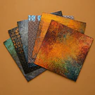 Set de Papeles decorativo diseño Metal Textures