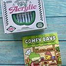 Set de Marcadores Acrilicos 60 Colores + Libro Coloring book punta pincel