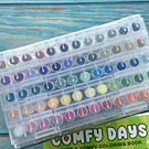 Set de Marcadores Acrilicos 60 Colores + Libro Coloring book punta pincel