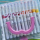 Set de Marcadores Acrilicos 36 Colores + Libro Coloring book punta pincel