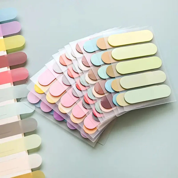 Set 10 mini notas adhesivas colores surtidos