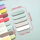 Set 10 mini notas adhesivas colores surtidos