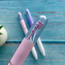 Bolígrafo tinta gel negra diseño Rosa