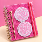 Libreta A5 con Notas adhesivas sobre y boligrafo