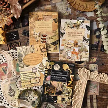 Libreta de stickers diseño vintage 20 hojas