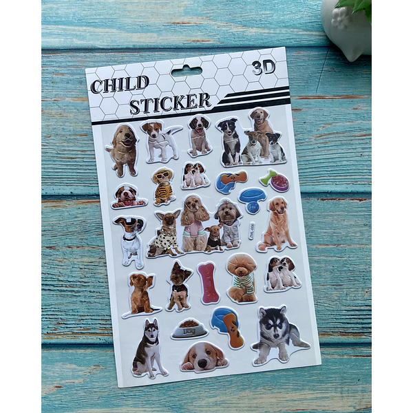 Stickers Perrito 3 D