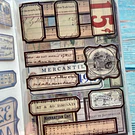 Libreta de stickers diseño vintage 20 hojas