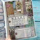 Libreta de stickers diseño vintage 20 hojas