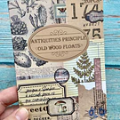 Libreta de stickers diseño vintage 20 hojas