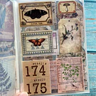 Libreta de stickers diseño vintage 20 hojas