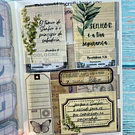 Libreta de stickers diseño vintage 20 hojas