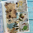 Libreta de stickers diseño vintage 20 hojas