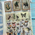 Libreta de stickers diseño vintage 20 hojas