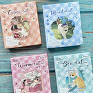 Cajita de Stickers gatitos Kawaii
