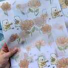 Bolsa de regalo transparente diseño osito y conejo