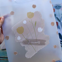 Bolsa de Regalo transparente diseño Flores