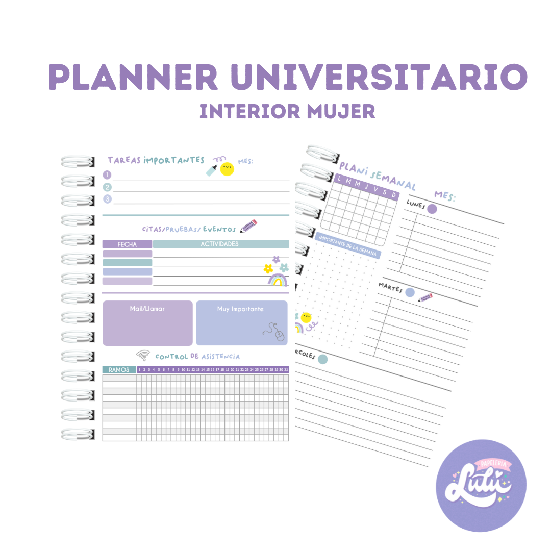 "Superpoderes XL" Planner Anual Universitario