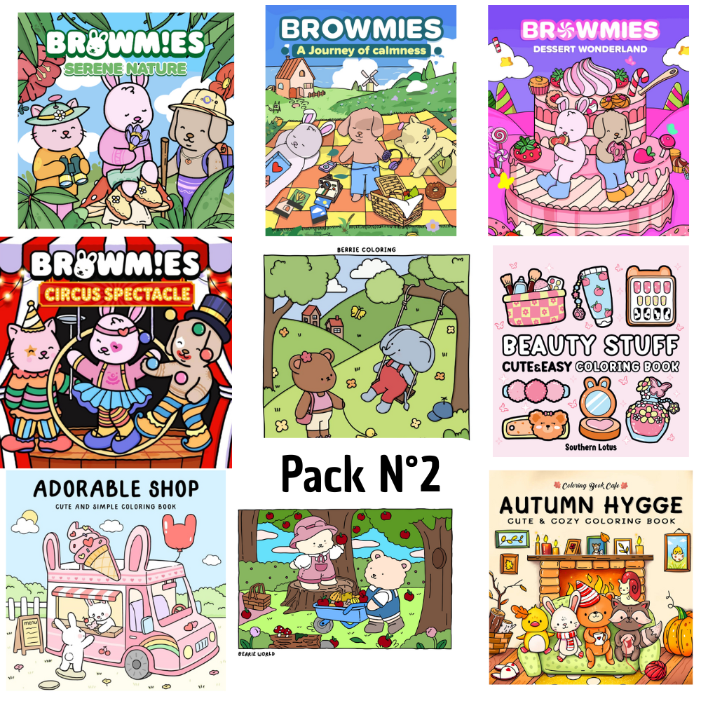 PACK LIBROS PARA COLOREAR TENDENCIA