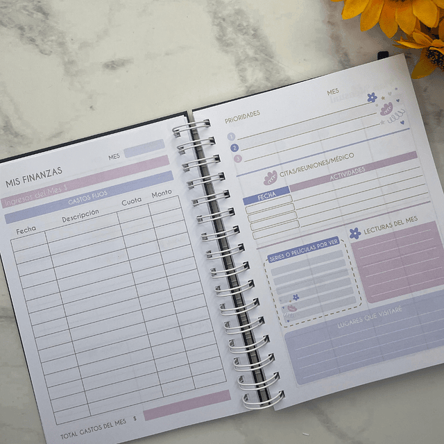 PLANNER PERSONAL FEMENINO LILA