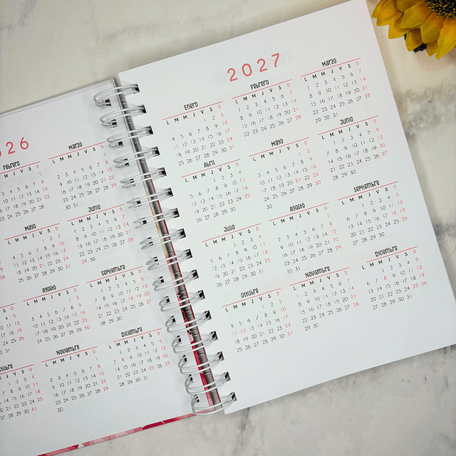 AGENDA 2026 FECHADA ROSADA