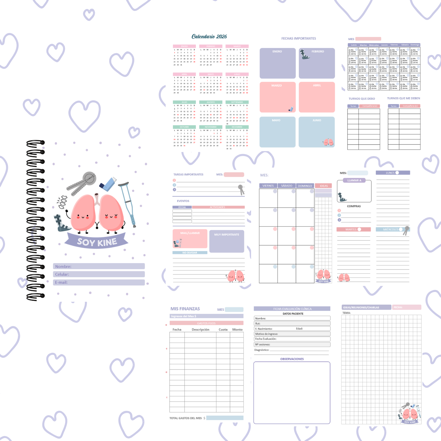 PLANNER KINESIÓLOGA