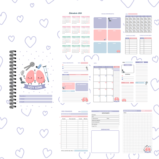 PLANNER KINESIÓLOGA