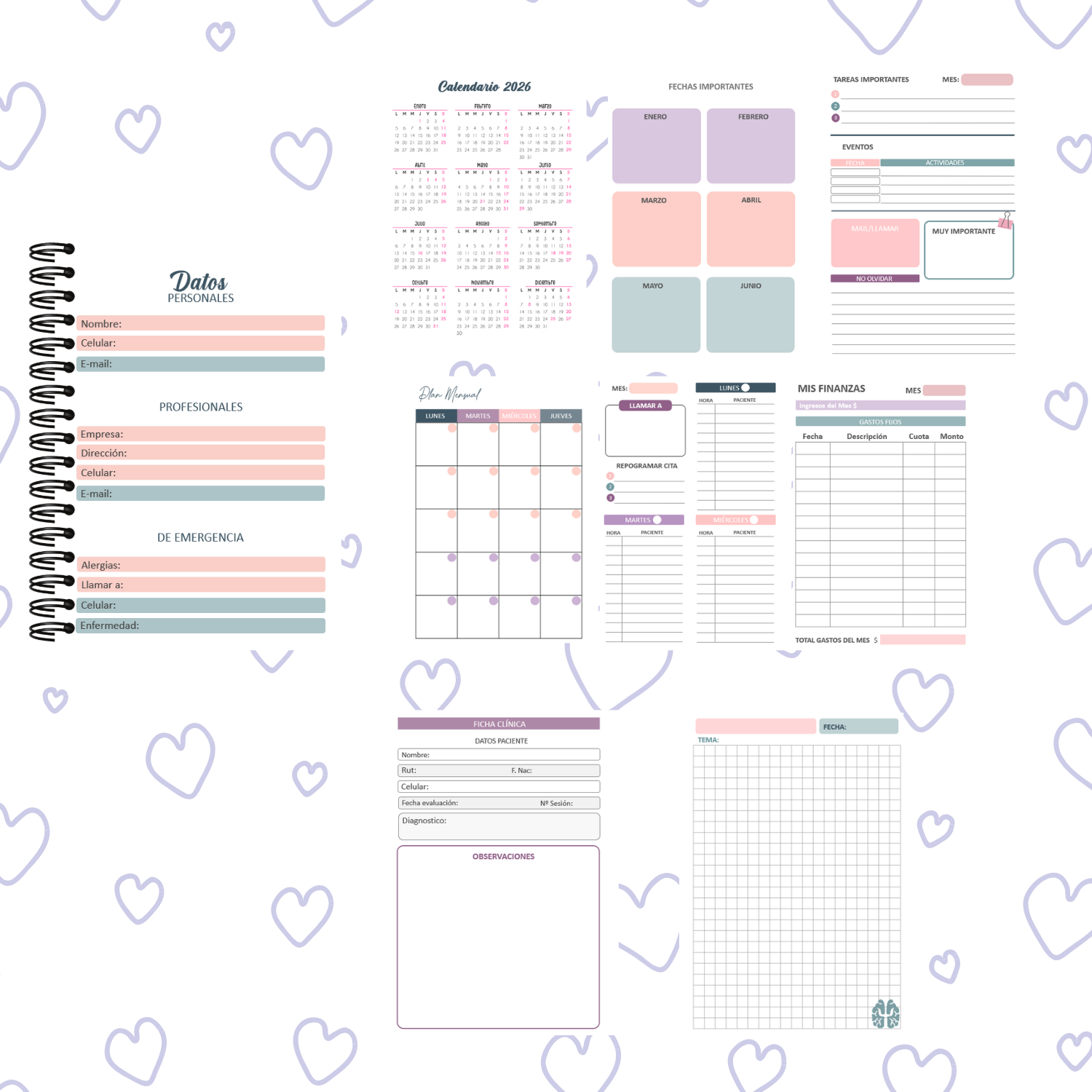 PLANNER PSICÓLOGA