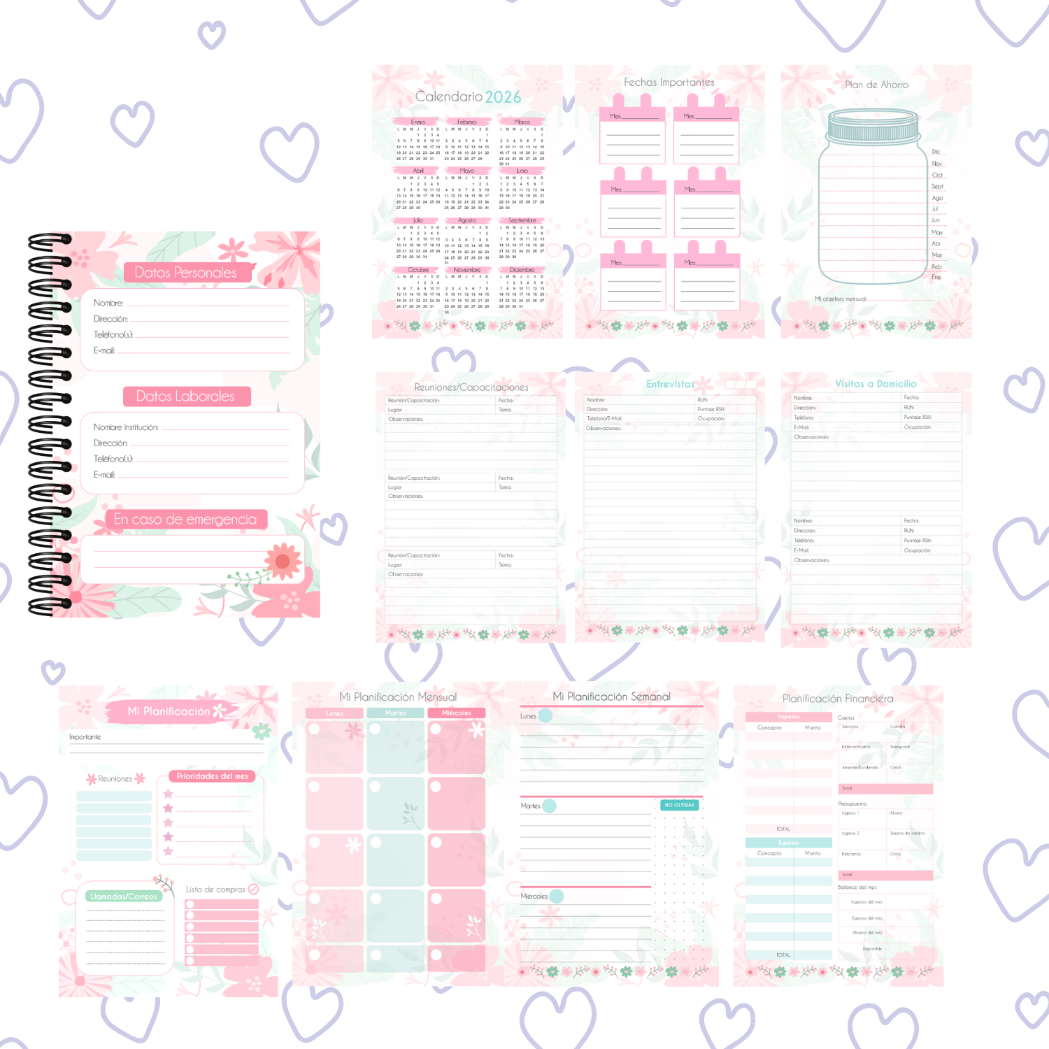 PLANNER TRABAJADORA SOCIAL