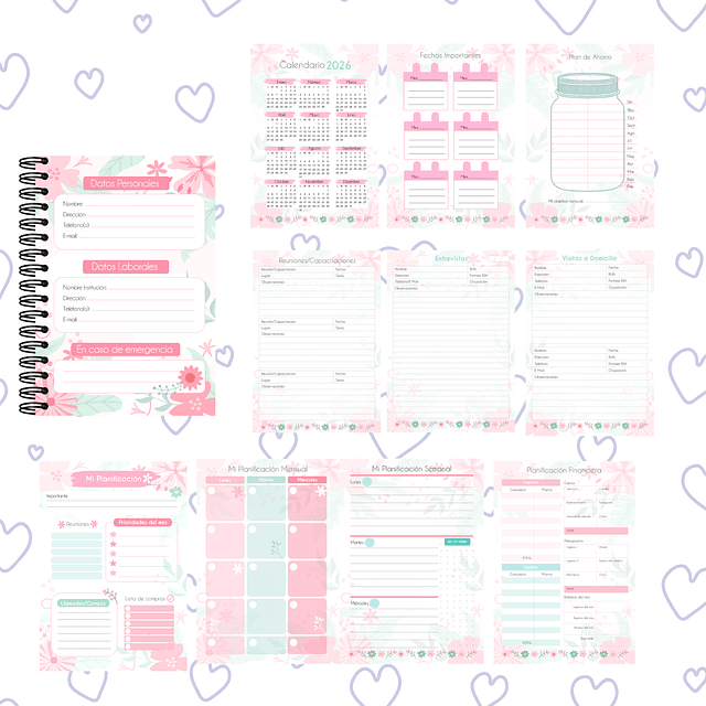 PLANNER TRABAJADORA SOCIAL