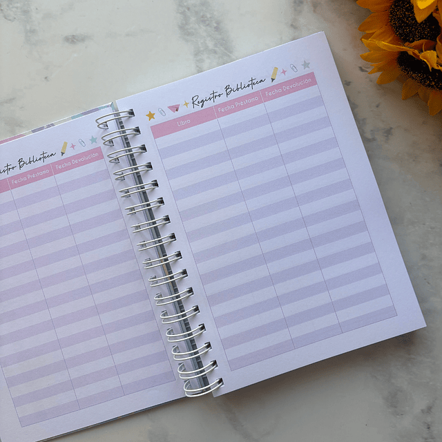 PLANNER UNIVERSITARIO PASTEL