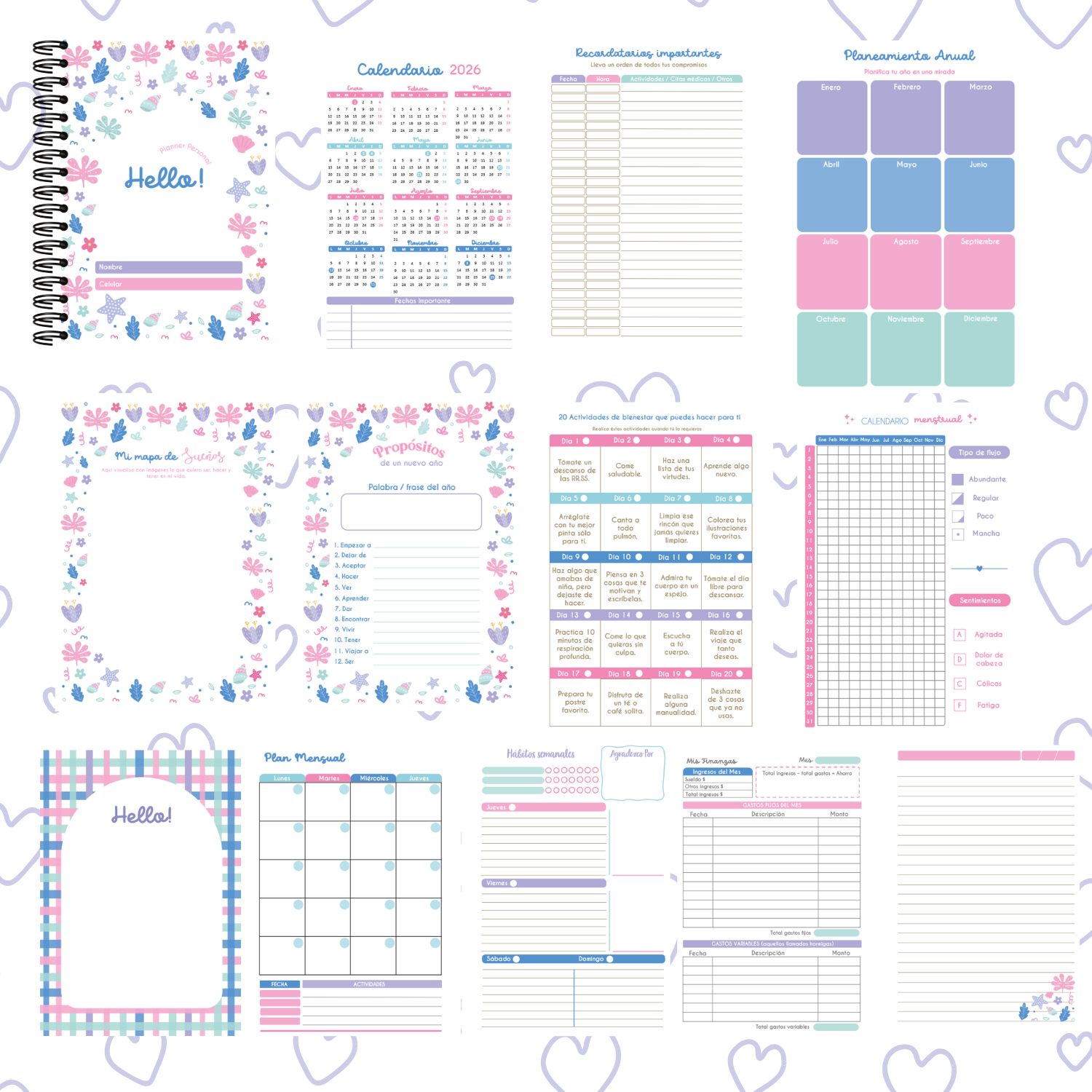 PLANNER PINK&VIOLET