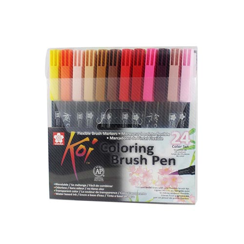 Set KOI Brush Pen 24 Colores