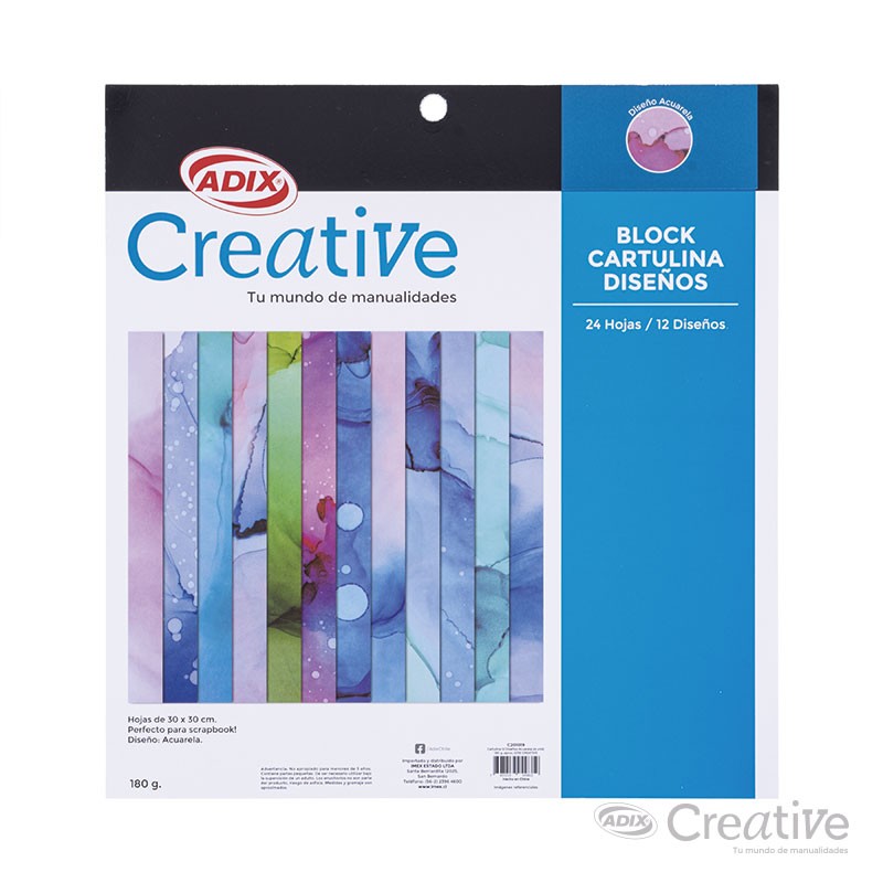 Block papel diseño -Acuarela-